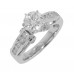 2.02 ct Ladies Round Cut Diamond Enagegment Ring In Channel Setting